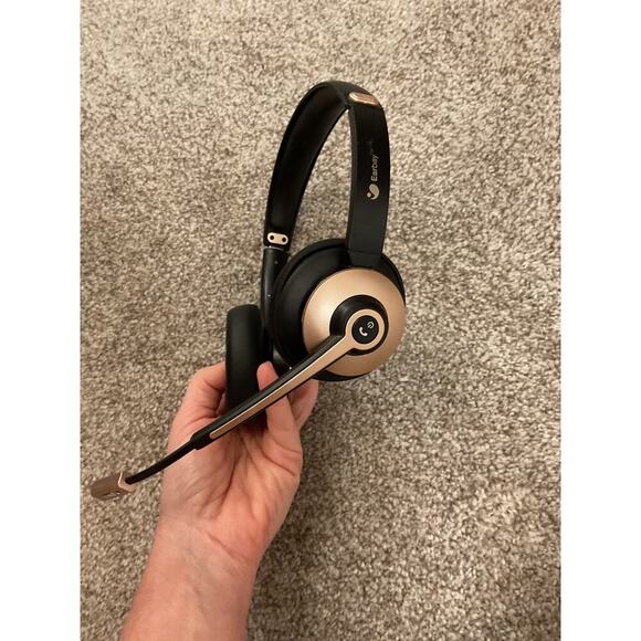 NIB Earbay BT782 Black/Gold Noise Cancelling Wireless Headphones w/Microphone - Picture 4 of 5